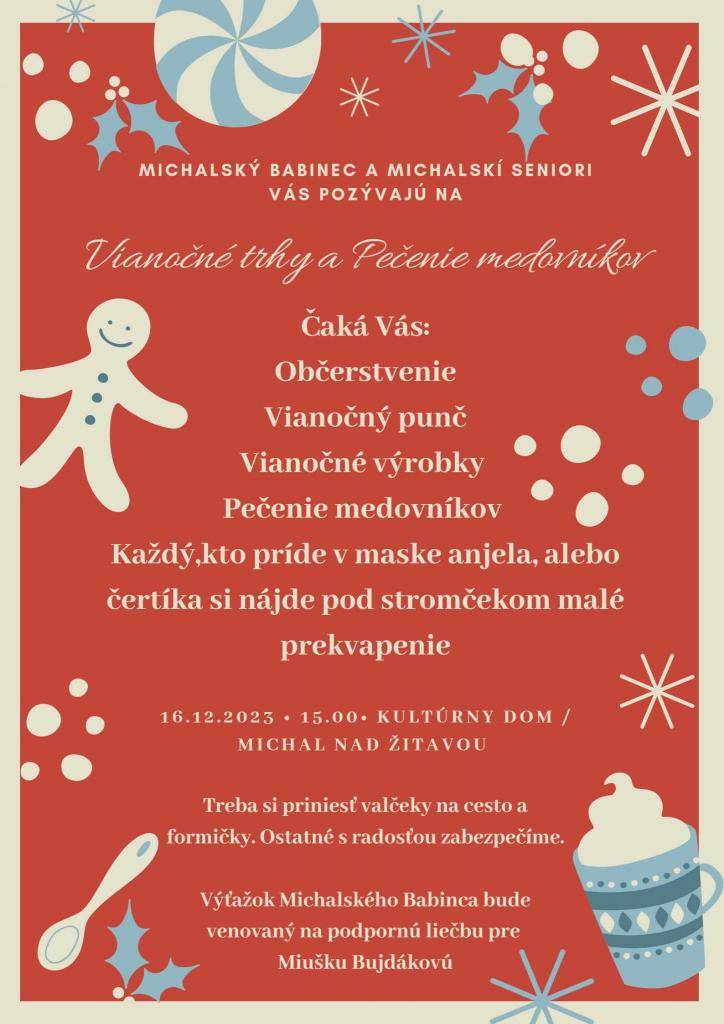 Vianočné trhy a pečenie medovníkov