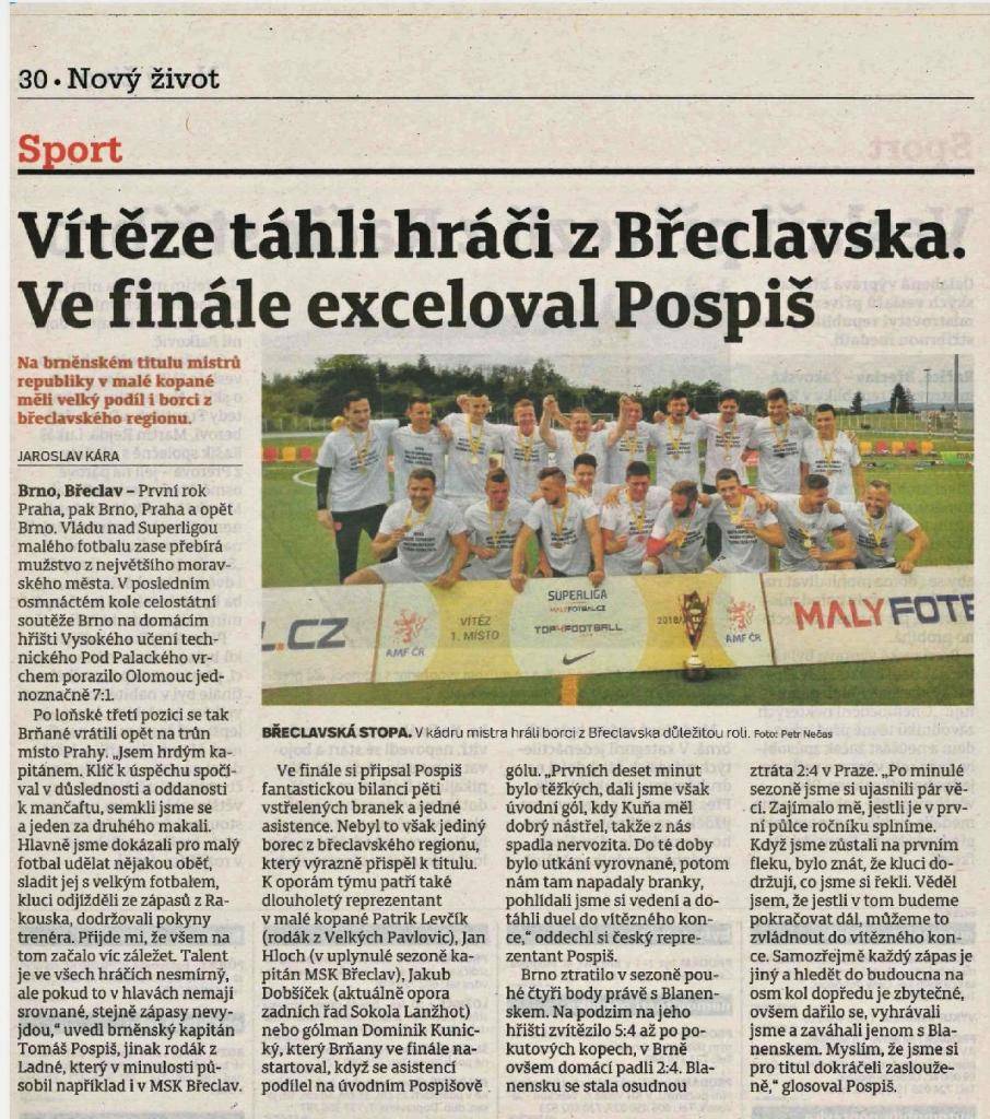 Ve finále exceloval Pospiš