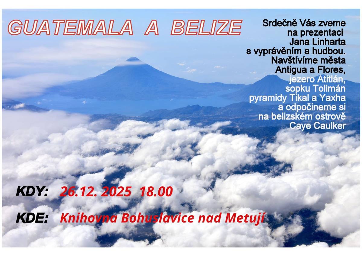 V pátek 26.12.2025 od 18:00  VSTUPNÉ DOBROVOLNÉ