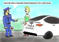 Povinná výbava řidiče Tesla