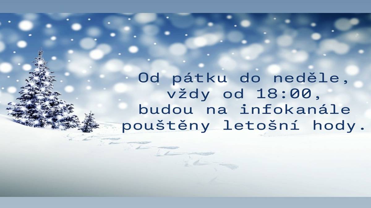 Záznam letošních hodů bude ke sledování o víkendu na infokanálu.