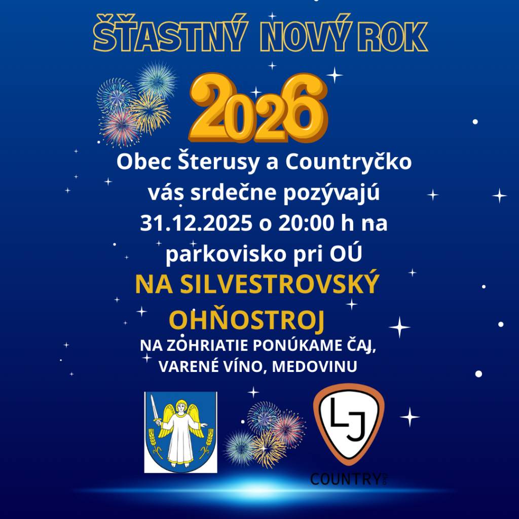 31.12.2025 o 20:00 hod. parkovisko pri OÚ