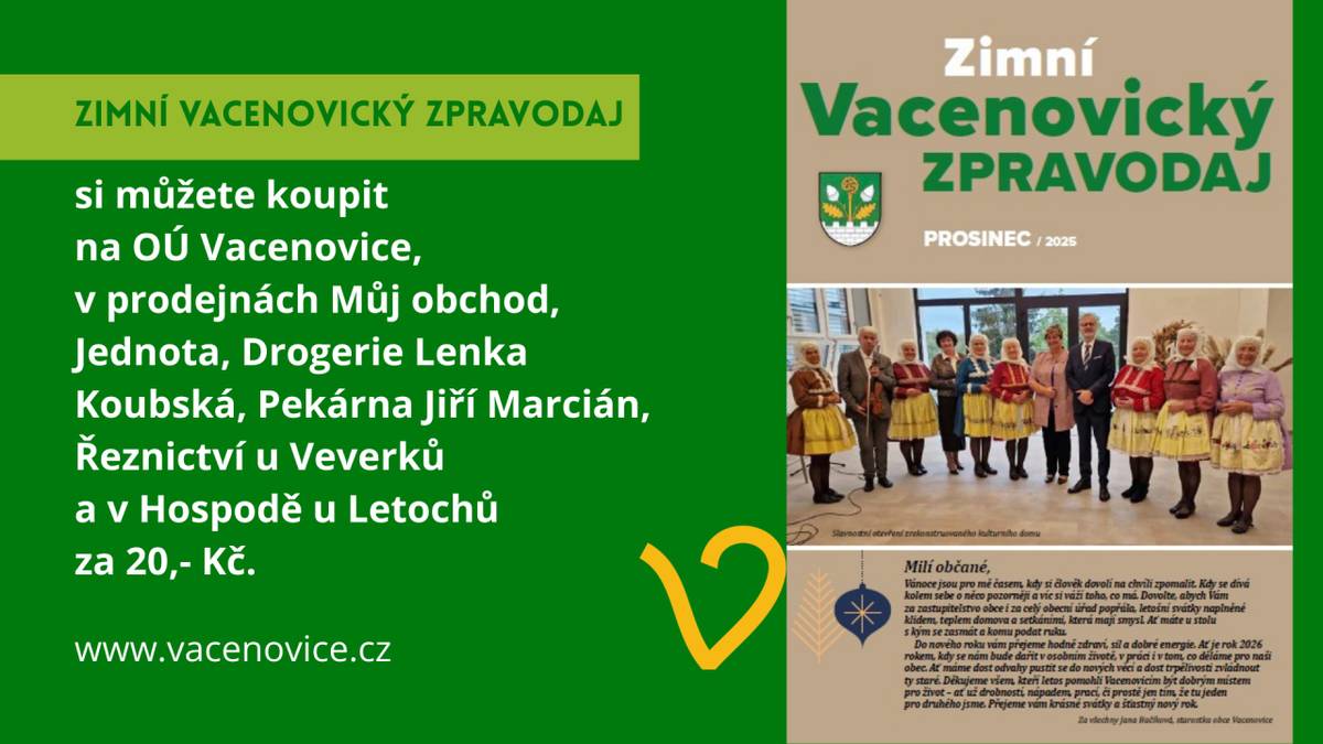 Zimní zpravodaj již v prodeji.