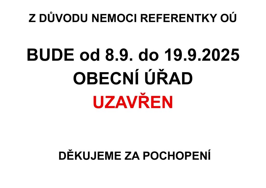 Omlouváme za vzniklé komplikace, ale zdraví bohužel člověk neporučí.