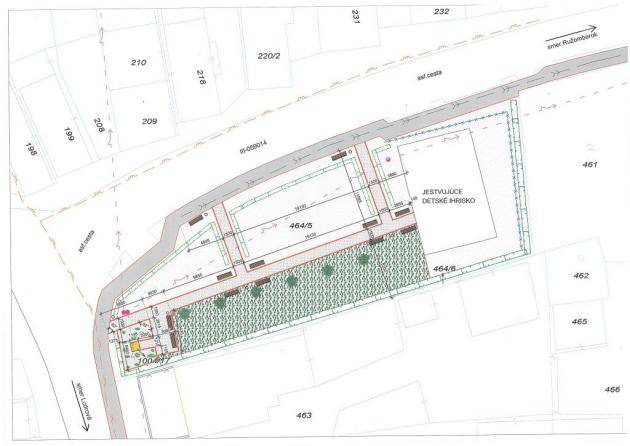 Chodník a verejné priestranstvo v obci Ludrová