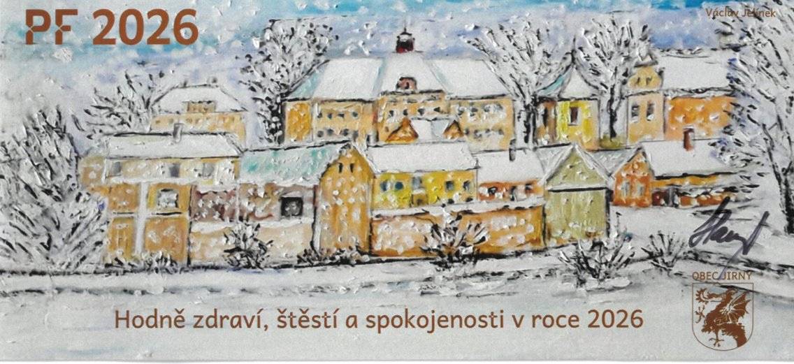 Obec Jirny přeje všem občanům krásné a klidné vánoční svátky, plné pohody, radosti a příjemně strávených chvil s Vašimi blízkými, a do nového roku pevné zdraví, štěstí a spokojenost.