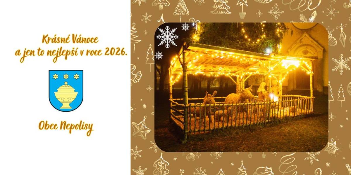 Vánoční přání obce Nepolisy.
