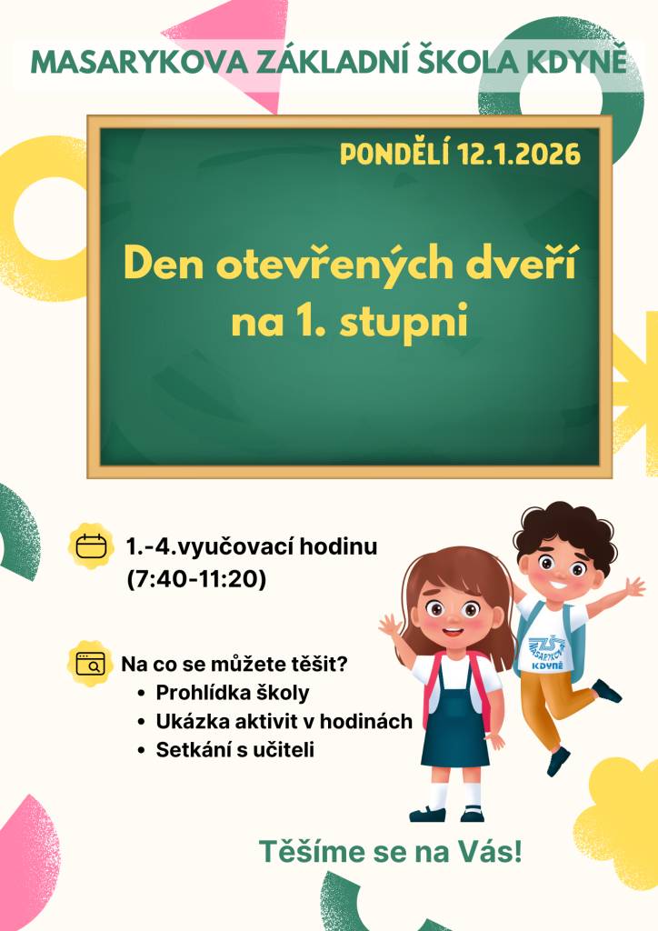 Zveme Vás na Den otevřených dveří, který proběhne v pondělí 12.1.2026.
