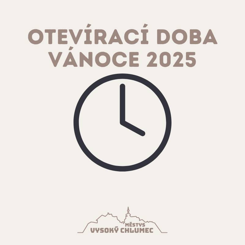Provozní doba – Vánoce 2025  ÚŘAD, POŠTA, INFOCENTRUM