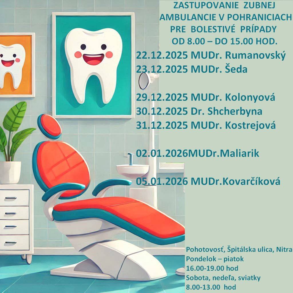 Zastupovanie zubnej ambulancie  A fogorvosi rendelő helyetesítése