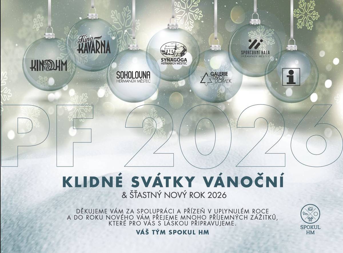 Městská organizace SPOKUL HM Vám děkuje za přízeň v uplynulém roce, přeje klidné a radostné Vánoce a do nového roku hodně zdraví a štěstí.