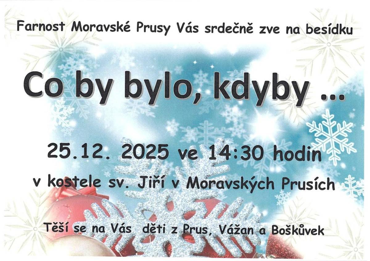 Kostel sv. Jiří 25.12.2025 ve 14:30 - besídka