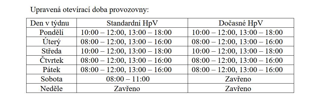 Dne 31. 12. 2025 bude pobočka České pošty v Čerčanech otevřena pouze od 10:00 do 12:00.     Od 1. 1. do 30. 6. 2025 dochází ke změně provozních hodin pobočky České pošty v Čerčanech z provozních důvodů. Upravenou otevírací dobu naleznete v přiloženém obrázku.    Děkujeme za pochopení.