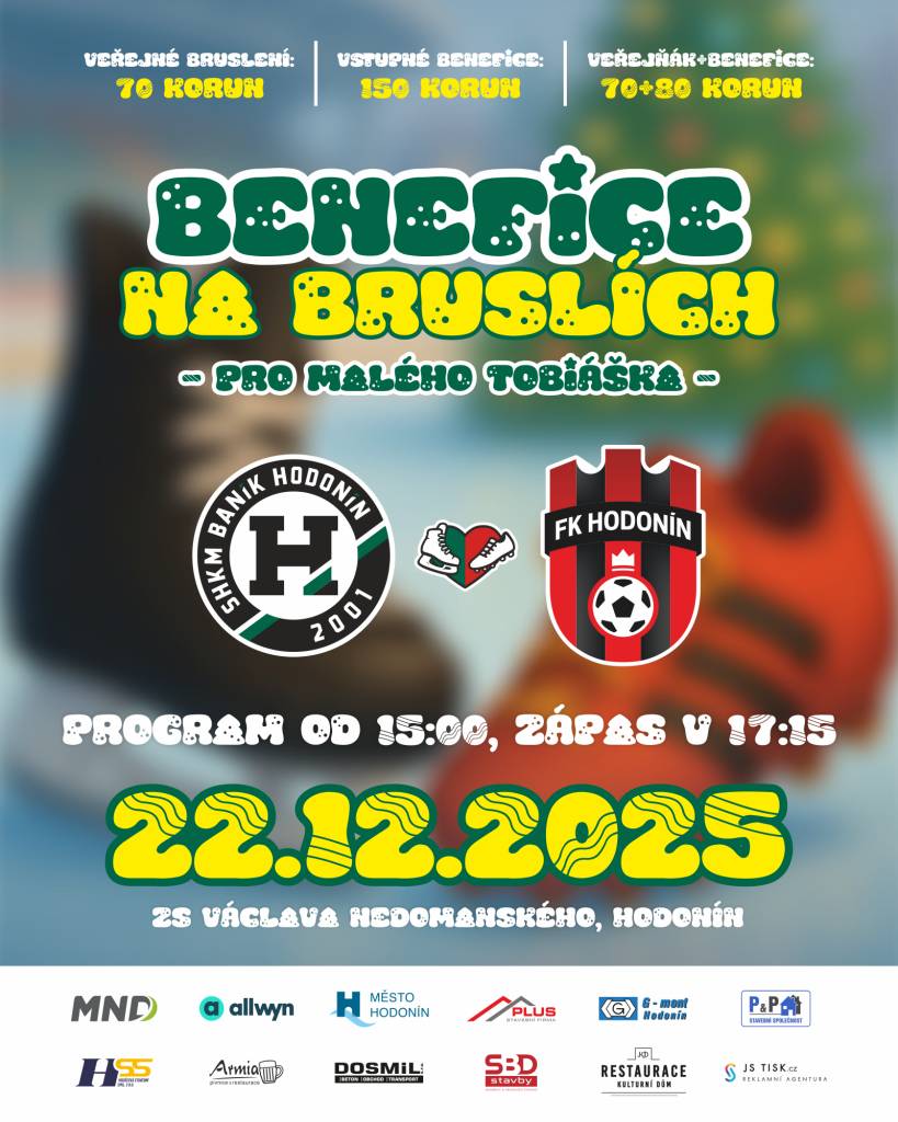 Kdy: pondělí 22.12.2025 od 15:00  Kde: Zimní stadion Václava Nedomanského Hodoní