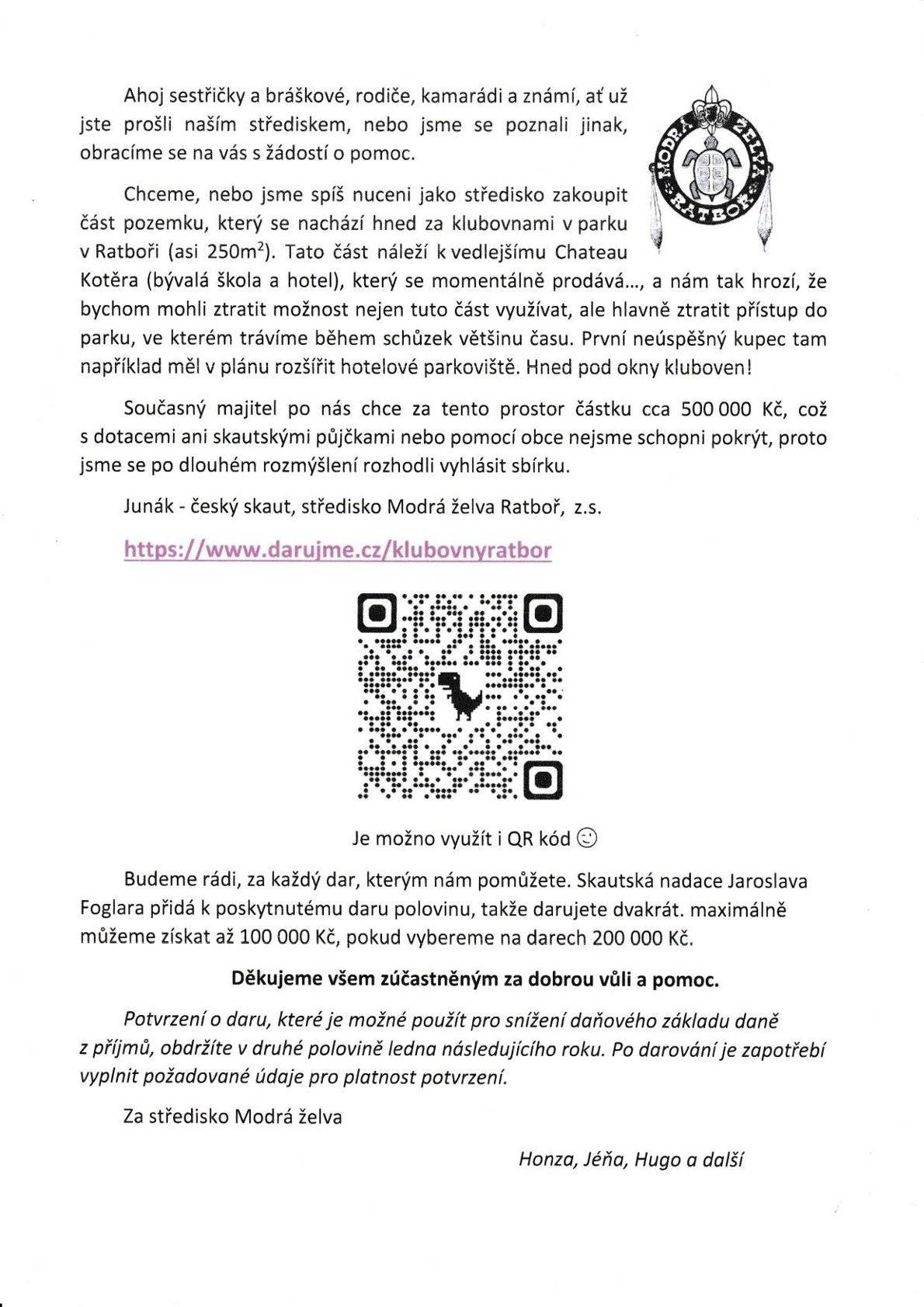 Podpořte Modrou želvu