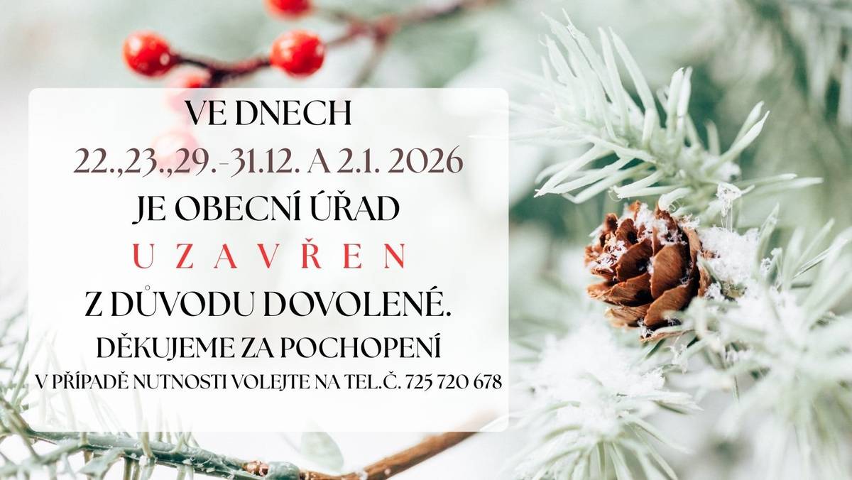 dovolená obecní úřad