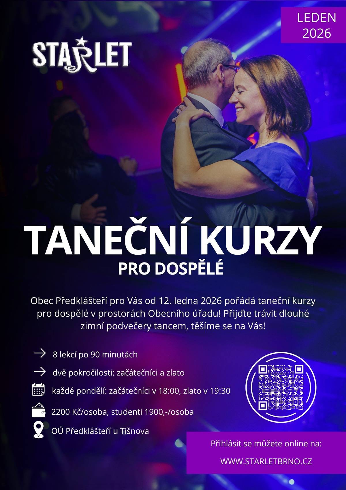 STARLET - taneční kurzy pro dospělé