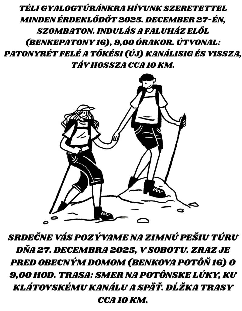 Gyalogtúra - Pešia túra