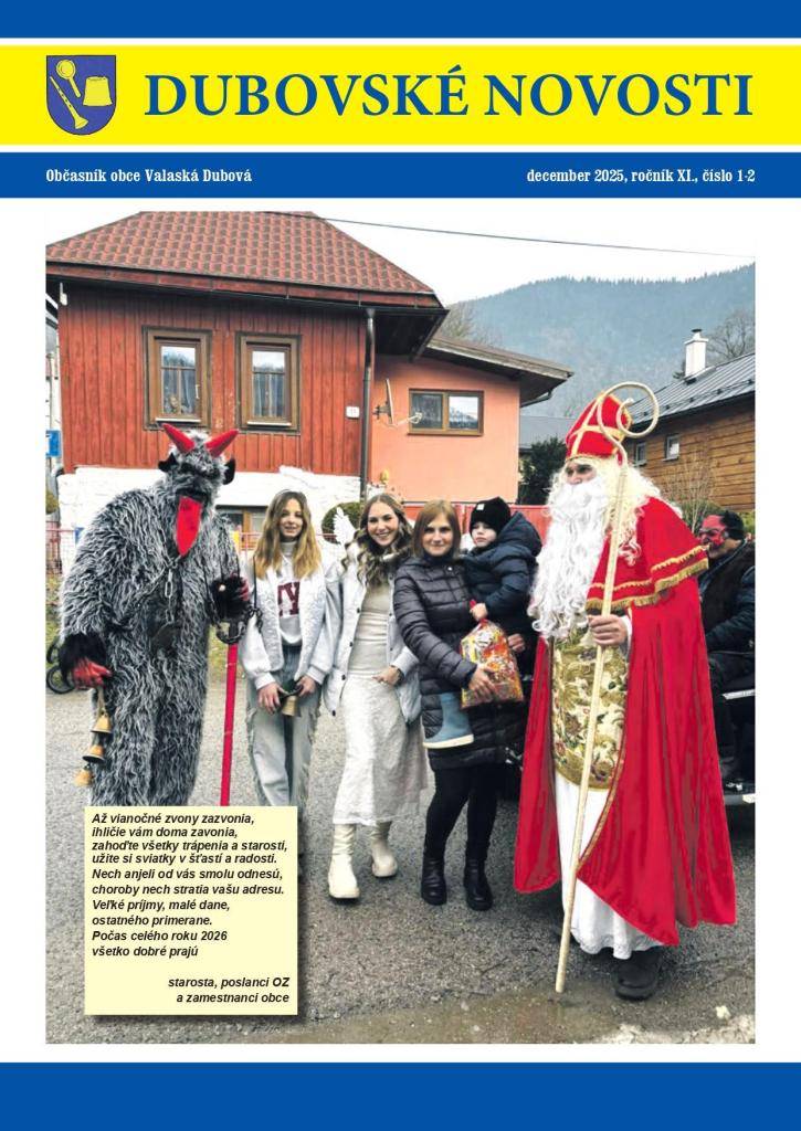 Nové číslo Dubovských novostí, plné informácií zo života v našej obci, zaujímavostí, budúceho smerovania obce a veľa iného si už môžete prečítať a čoskoro bude aj u Vás doma !