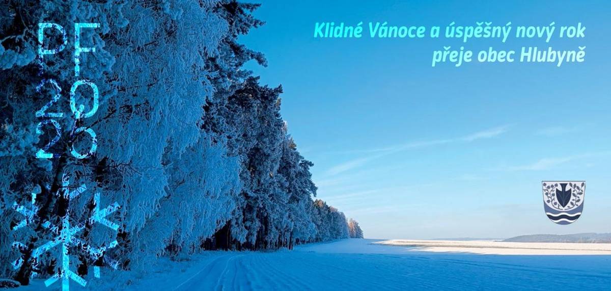 Příjemné prožití svátků vánočních, hodně štěstí a hlavně zdraví do nového roku 2026 přeje všem spoluobčanům a přátelům obce Obecní úřad Hlubyně a SDH Hlubyně.