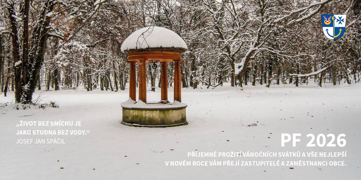 Vážení spoluobčané, milí sousedé, přejeme vám klidné prožití vánočních svátků a vše nejlepší v novém roce. Zastupitelé a zaměstnanci obce