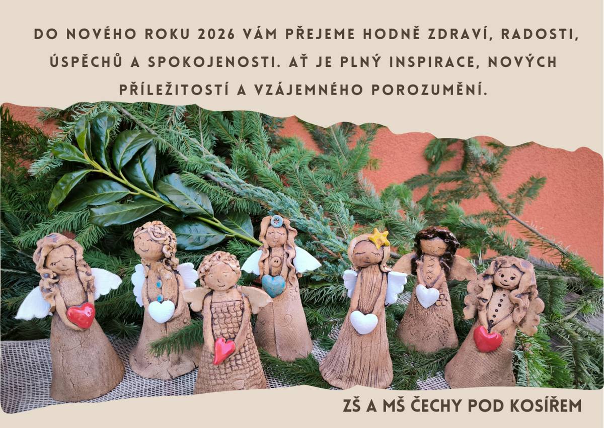 Naše škola v Čechách pod Kosířem přeje všem do nového roku 2026 hodně zdraví, štěstí a úspěchů. Ať je tento rok plný inspirace a nových příležitostí pro všechny naše žáky a jejich rodiny.