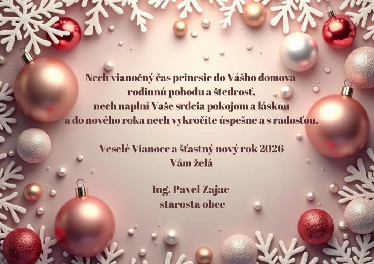 Veselé Vianoce a šťastný nový rok 2026