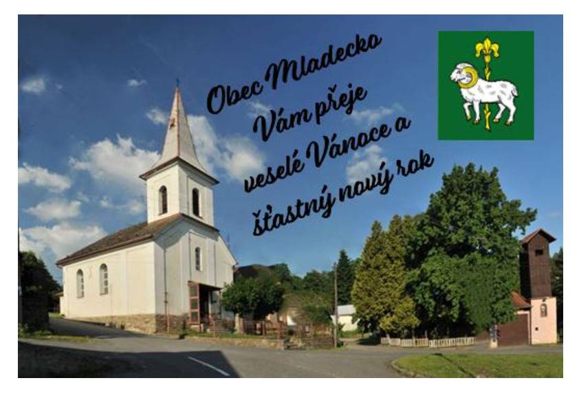 Obec Mladecko Vám přeje veselé Vánoce a šťastný nový rok