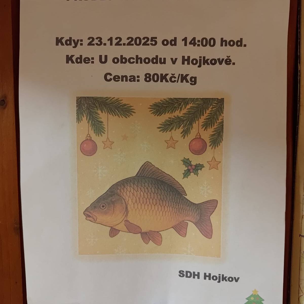 Dnes od 14:00 u obchodu v Hojkově.