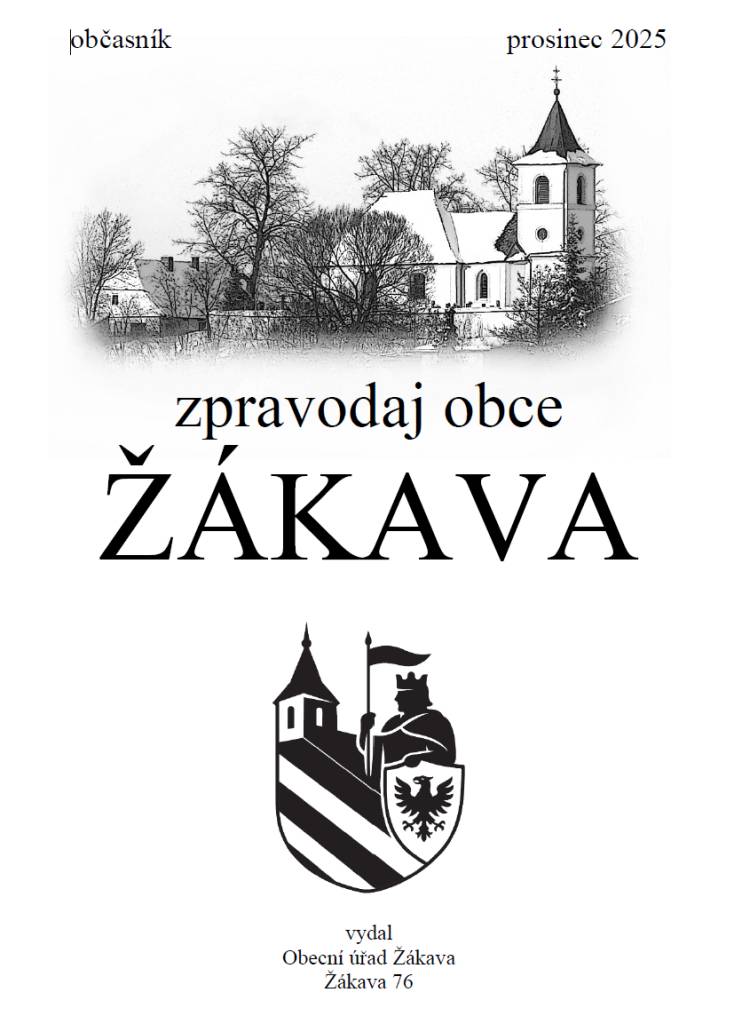 V prosincovém občasníku obce Žákava se dozvíte o aktuálním dění a plánech do nového roku.