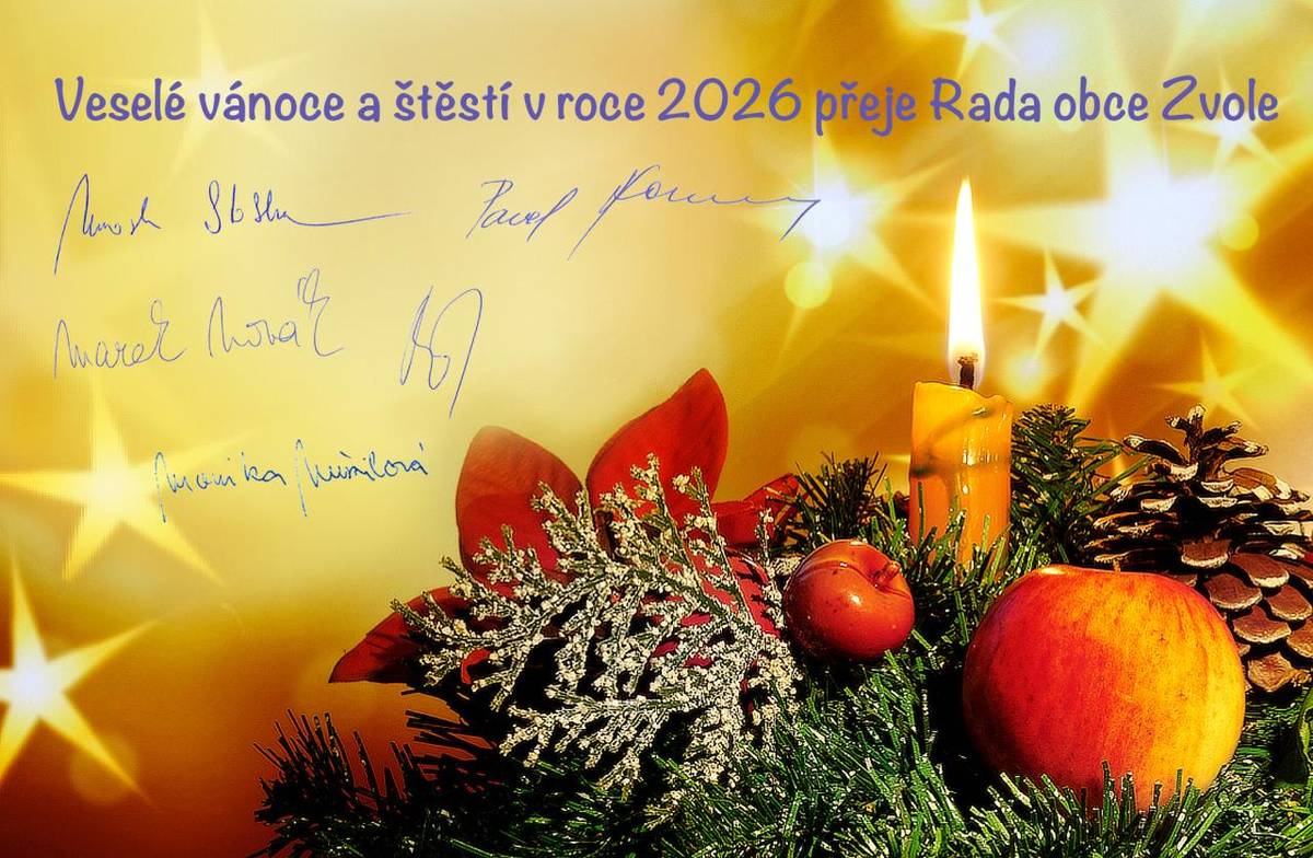 Rada obce Zvole přeje vše nejlepší