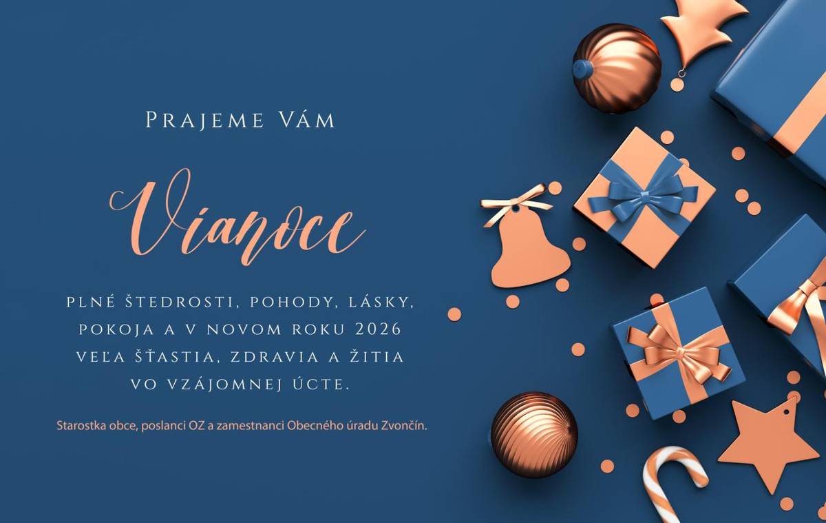 Obec Zvončín praje všetkým občanom krásne prežitie vianočných sviatkov.