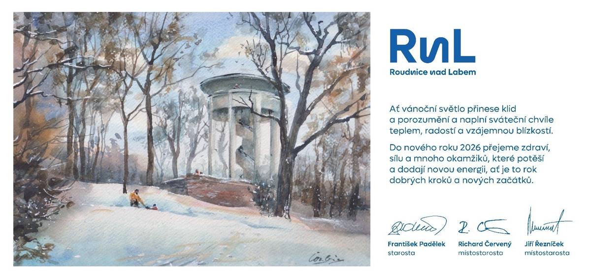 Vedení města i Městský úřad Roudnice nad Labem vám přejí klidné a radostné vánoční svátky.
