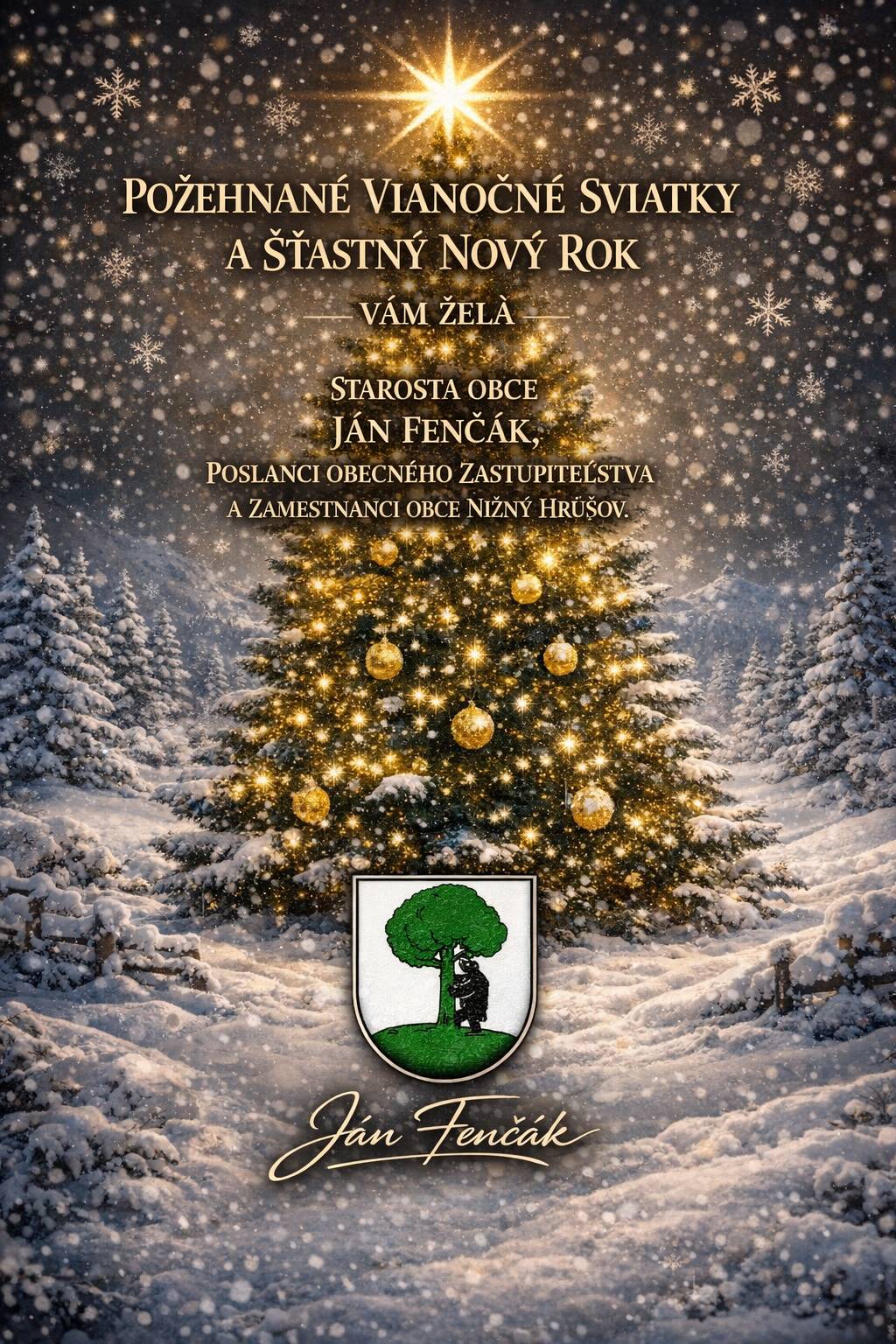 Prajeme Vám POŽEHNANÉ VIANOCE A ŠŤASTNÝ NOVÝ ROK ✨️🎄✨️