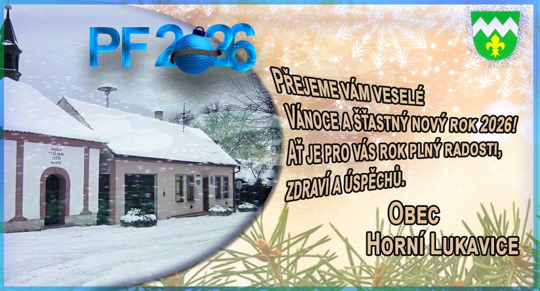 Vánoční přání zastupitelstva obce Horní Lukavice