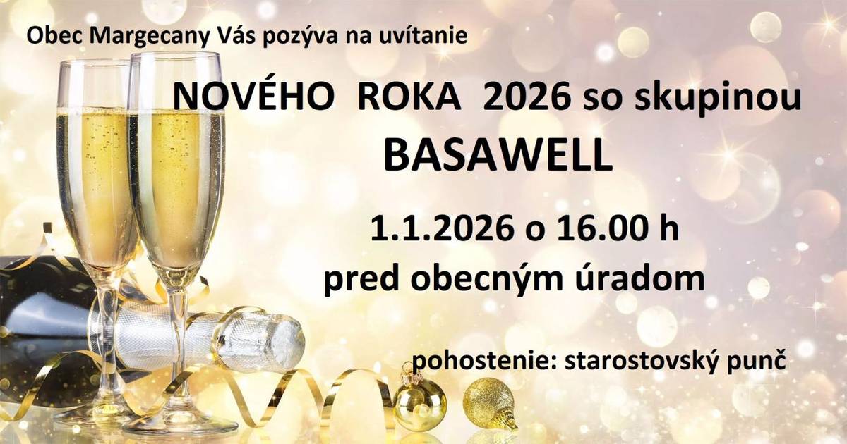 Pred obecným úradom oslávime príchod Nového roka 2026, bude aj pohostenie - starostovský punč.