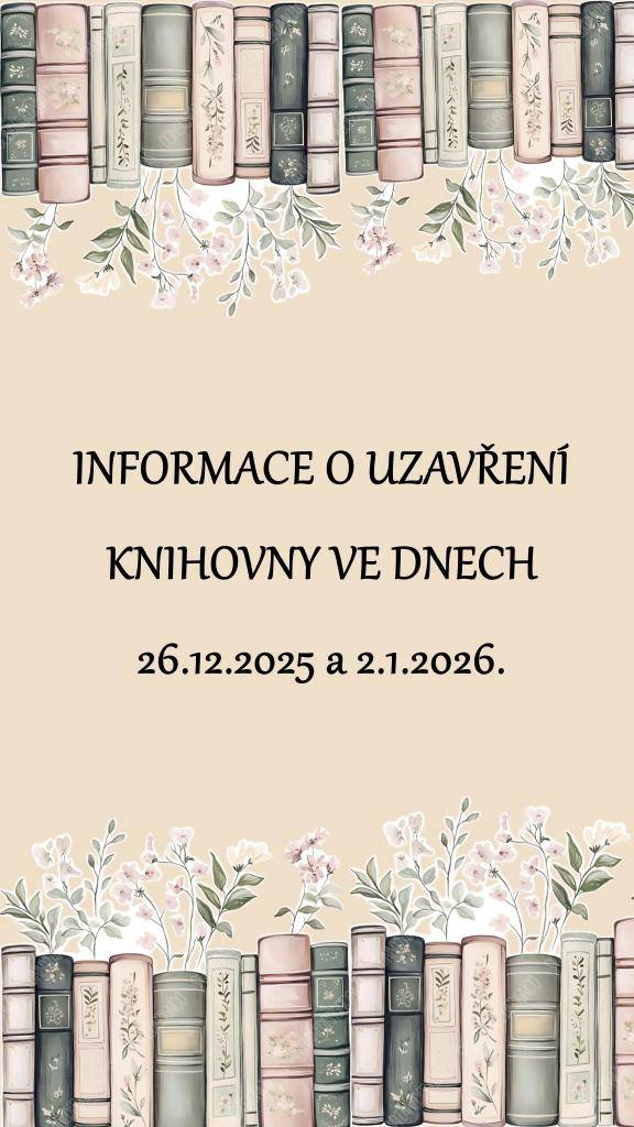 Informace o uzavření místní knihovny