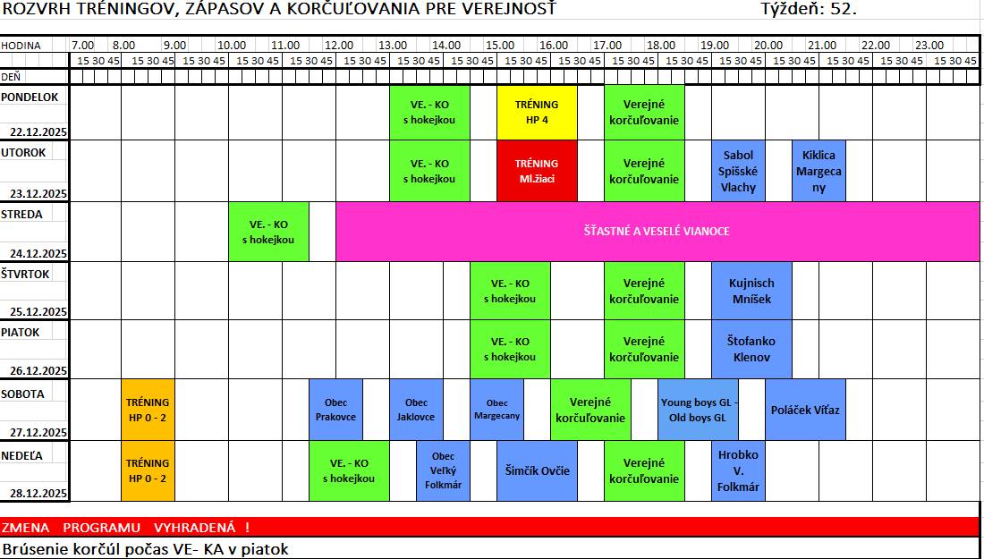 Na klzisku v Gelnici sa môžete korčuľovať od 14.30-15.30 h - 27.12.2025