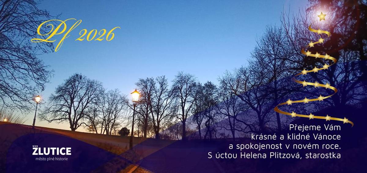 Děkujeme všem, kteří se podíleli na bohatém společenském,  kulturním a spolkovém dění v našem městě. Přejeme vám i vašim rodinám a blízkým krásné vánoční svátky a do nového roku klid, spokojenost a hlavně zdraví.