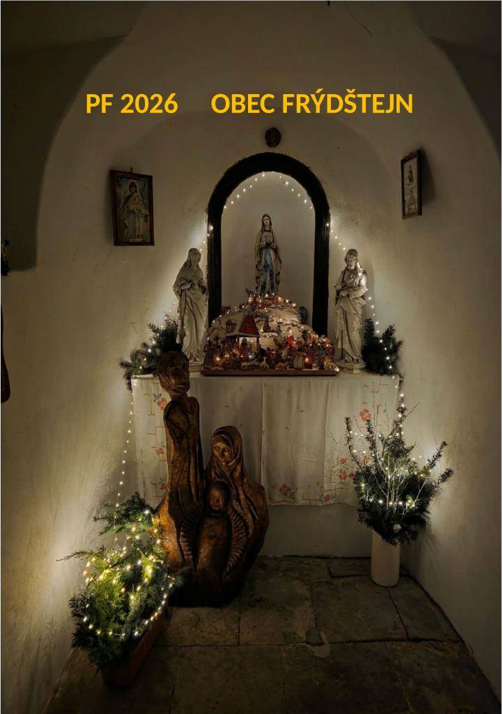 Obec Frýdštejn Vám přeje klidně prožité vánoční svátky a v roce 2026 pevné zdraví.