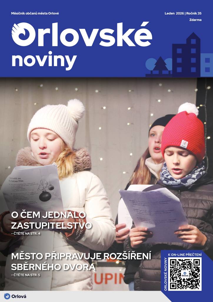 Na odběrných místech i na našem webu už najdete novoroční číslo Orlovských novin. Do schránek ho obdržíte ještě v tomto roce. Dozvíte se, jak jsme v Orlové prožili konec roku a také co nás čeká v roce nadcházejícím. Nechybí fotoreportáže z adventních akcí a vítání občánků, aktuality z SMO a městského sportovního klubu, kalendár...