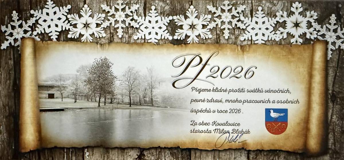 Vánoce byly plné klidu, lásky a tepla domova. V novém roce Ať Vás provází zdraví, štěstí, spokojenost a dobrá nálada.