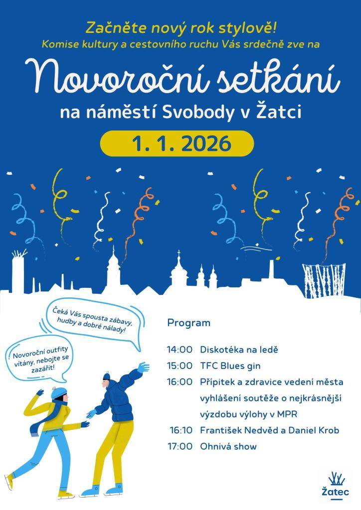 Každý den lze v následujících dvou týdnech využít ledové plochy před radnicí. Lze si také převzít betlémské světlo od skautů, navštívit regionální muzeum dle aktuální otevírací doby. Připraveno je také setkání otužilců na Silvestra a Novoroční setkání 1. ledna.