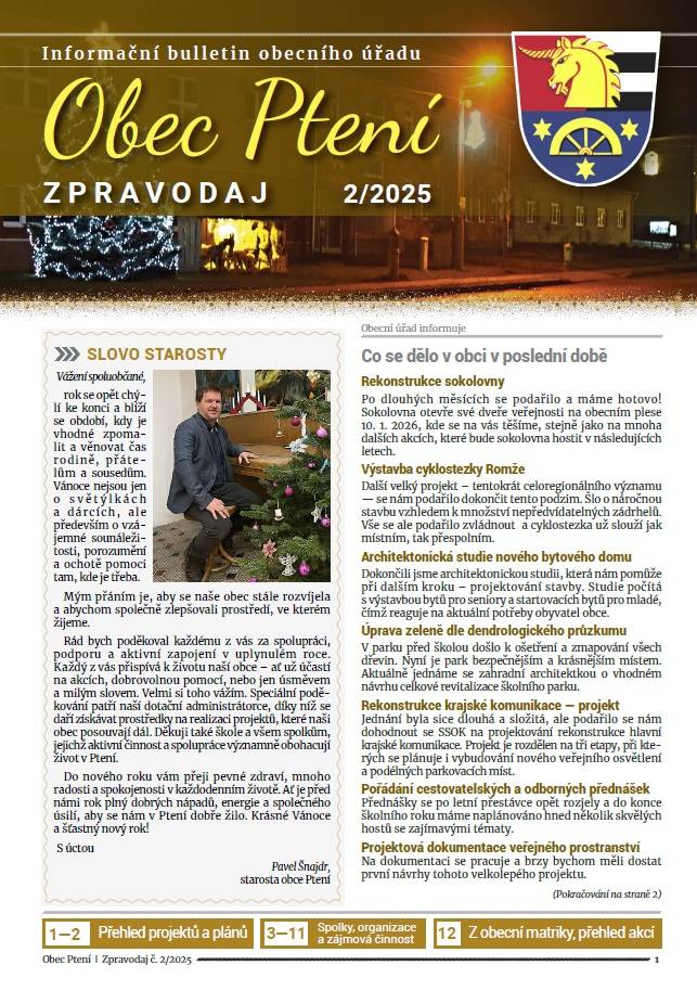 Nové číslo obecního zpravodaje 2/2025