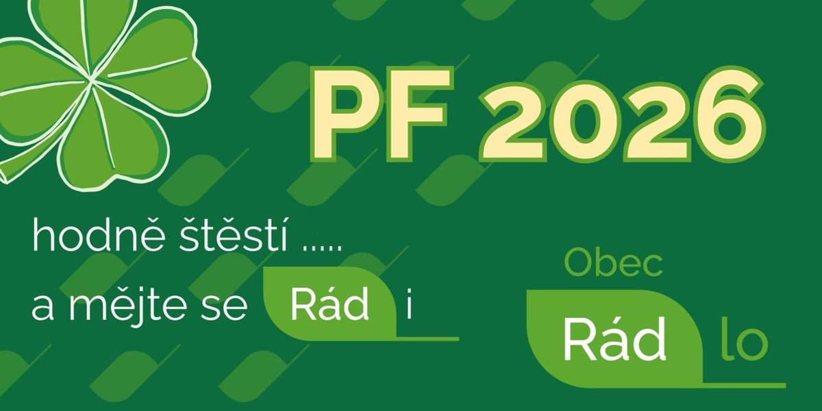 Přejeme Vám krásné svátky a do nového roku hlavně pevné zdraví, štěstí, pohodu a spoustu důvodů k úsměvu.  Ať se Vám v roce 2026 daří, a hlavně – mějte se RÁDi! ❤️  Těšíme se na další společné chvíle.