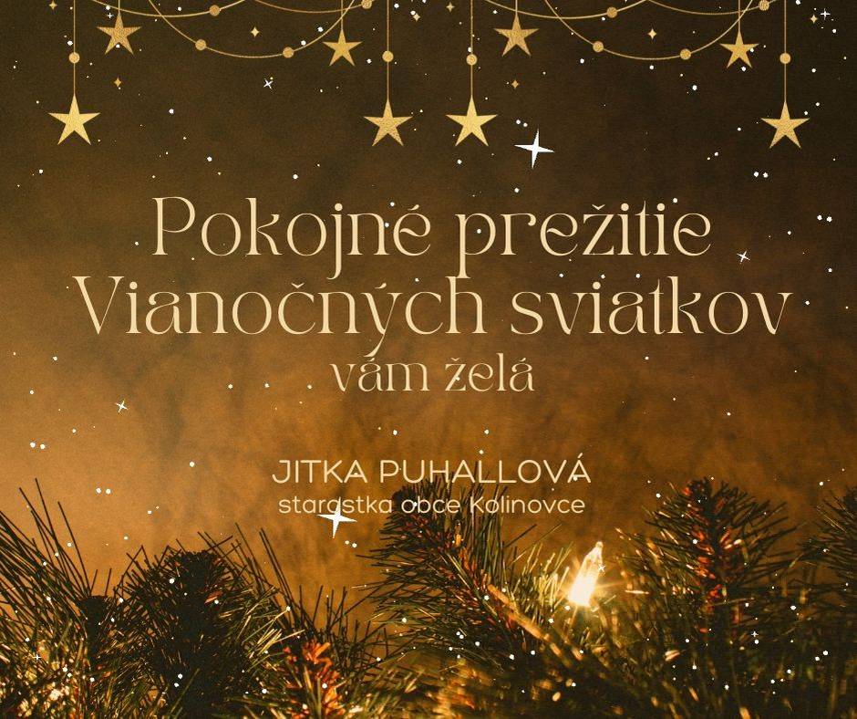 Želám Vám požehnané a čarovné vianočné sviatky, naplnené láskou a radosťou.