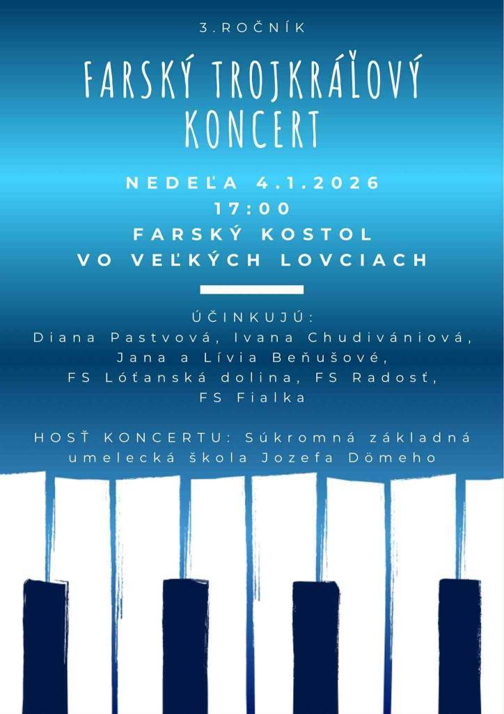 Farský Trojkráľový koncert