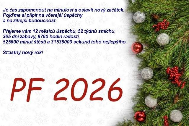 Vážení kamarádi, přátelé, sousedé, srdečně vás zveme na tradiční MALÝ SILVESTR dne 30. prosince 2025 od 17.00 hodin ve Veletovské hospodě.