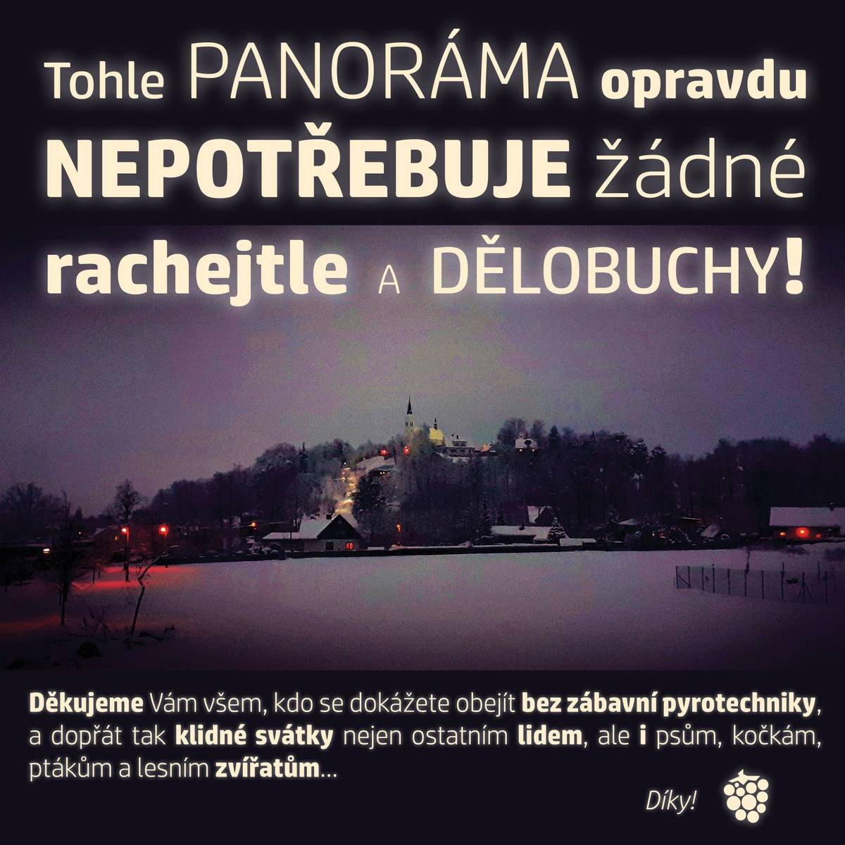 Vzhledem k množícím se mediálním nepřesnostem ohledně zákazu pyrotechniky v obci Malenovice upozorňujeme, že zacházení s pyrotechnickými výrobky podle platné vyhlášky (1/2025) se zakazuje na celém území obce. Zákaz stanovený touto vyhláškou neplatí ve dnech 31. prosince a 1. ledna, přičemž stanovením této výjimky není dotčen zákaz zacházení s pyrotechnickými výrobky stanovený § 35b zákona o pyrotechnice. Jinými slovy celoročně a na celém území obce platí v Malenovicích zákaz používání pyrotechniky dle obecně závazné vyhlášky. Ve dnech 31. prosince a 1. ledna platí výjimka z tohoto zákazu, ovšem pouze na místech, kde její použití nezakazuje § 35b zákona o pyrotechnice.