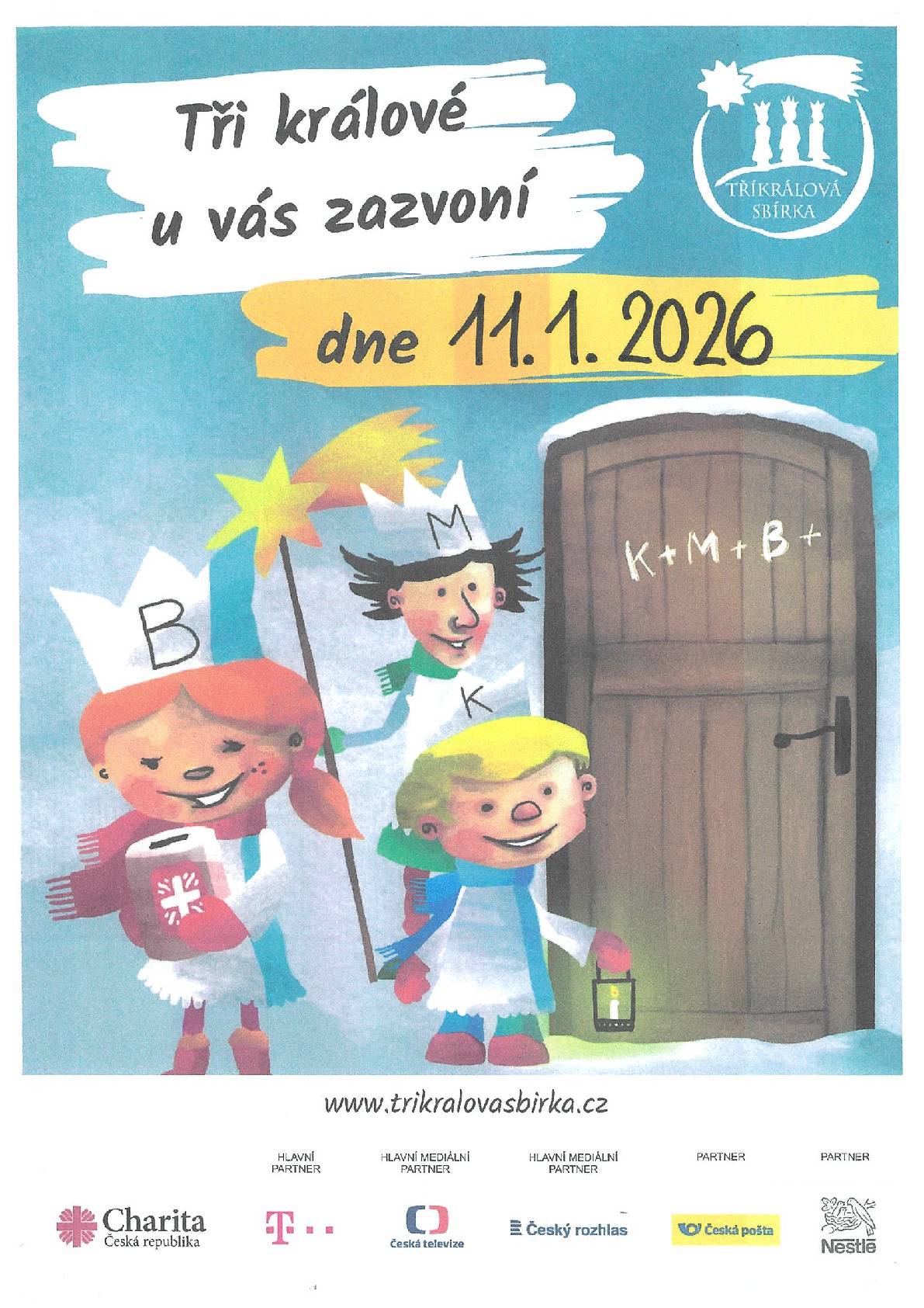 Tříkrálová sbírka v Ševětíně proběhne v neděli 11. ledna 2026 od 10:00 do 12:00 hodin. Sbírku pořádá Charita České Budějovice. Děkujeme, že pomáháte dobré věci.